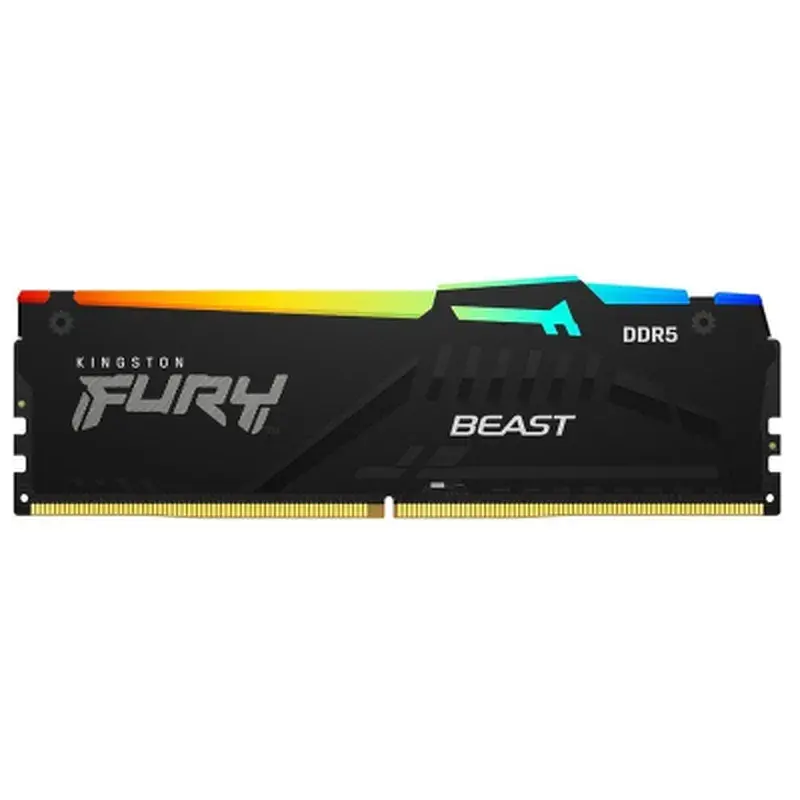 Модуль пам'яті для комп'ютера DDR5 64GB (2x32GB) 5200 MHz Beast RGB EXPO Black Kingston Fury (ex.HyperX) (KF552C40BB2AK2-64) - фото 4