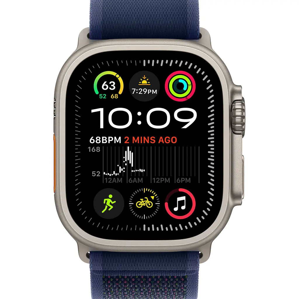 Смарт-часы Apple Watch Ultra 2 49mm Natural Titanium Case with Blue Trail Loop M/L (MX4L3) [114935] - фото 2