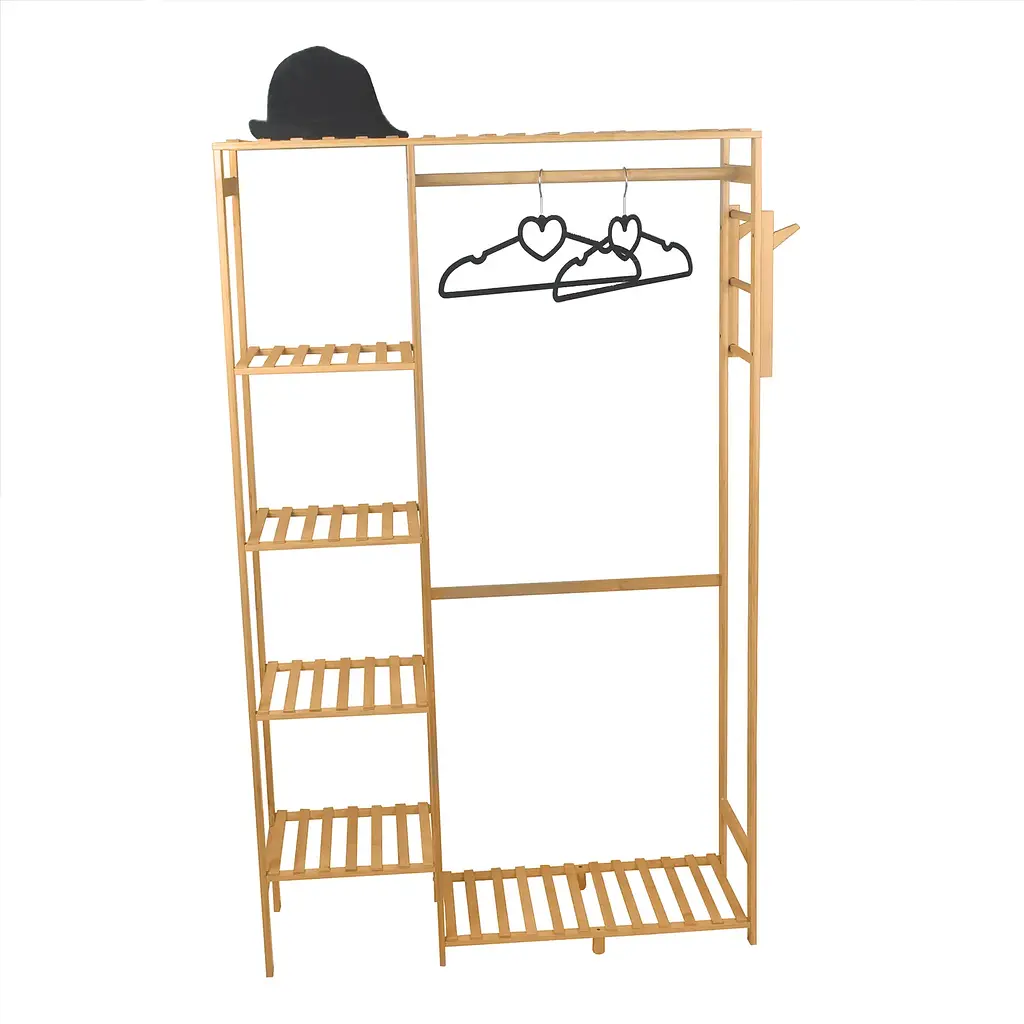 Вешалка стойка Supretto для одежды напольная бамбуковая (91670001) - фото 4