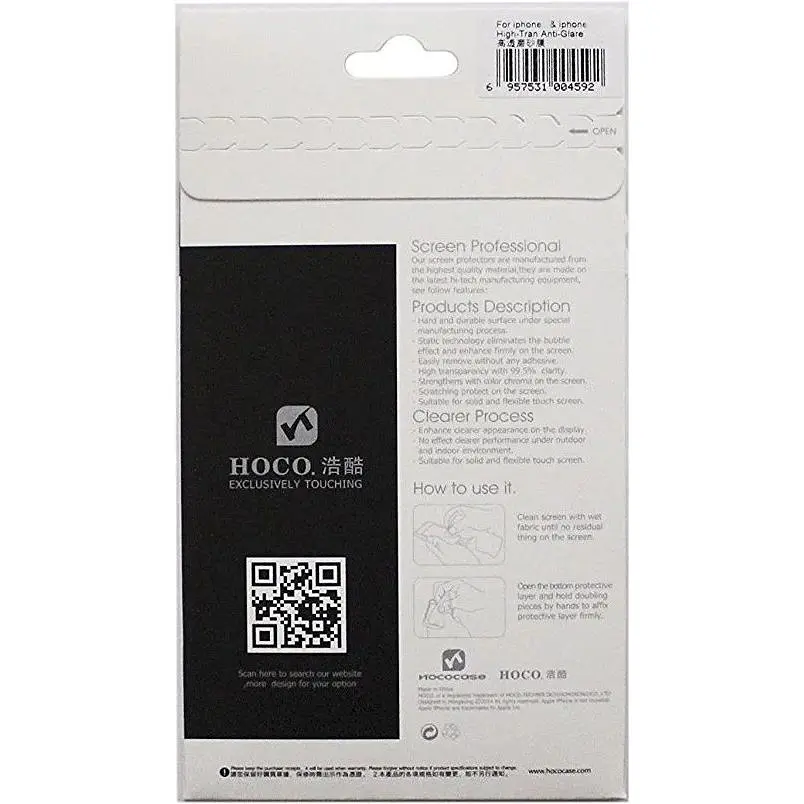 Захисна плівка Hoco iPhone 6 anti-glare matte (матова) - фото 2