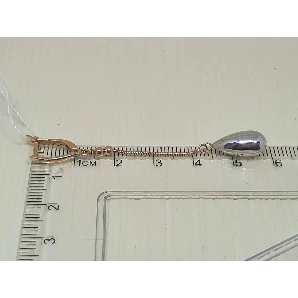 Золотые серьги-подвески Favoritum. 2116 - фото 3