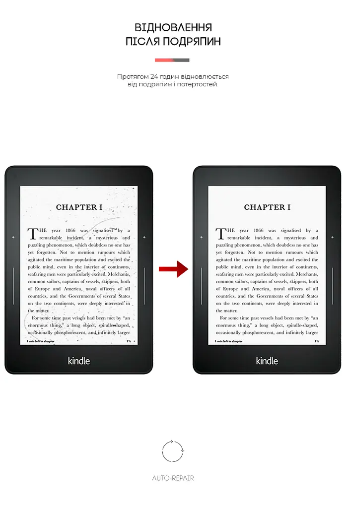 Гідрогелева плівка на електронну книгу Amazon Kindle Voyage ArmorStandart захисна плівка на електронну книгу прозора (ARM62473) - фото 3