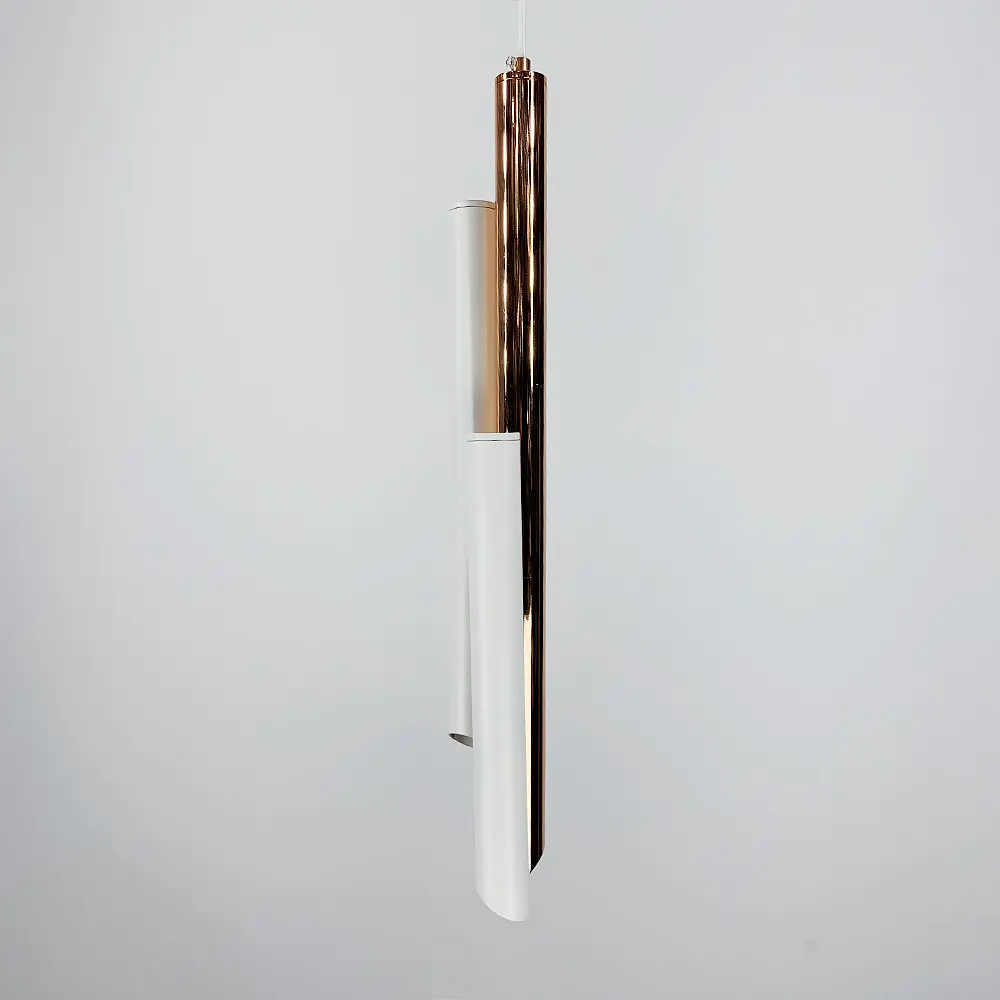 Світильник TUBES у блому корпусі в стилі модерн | Арт. MJ 102/3 GD+WT | Line F - фото 4