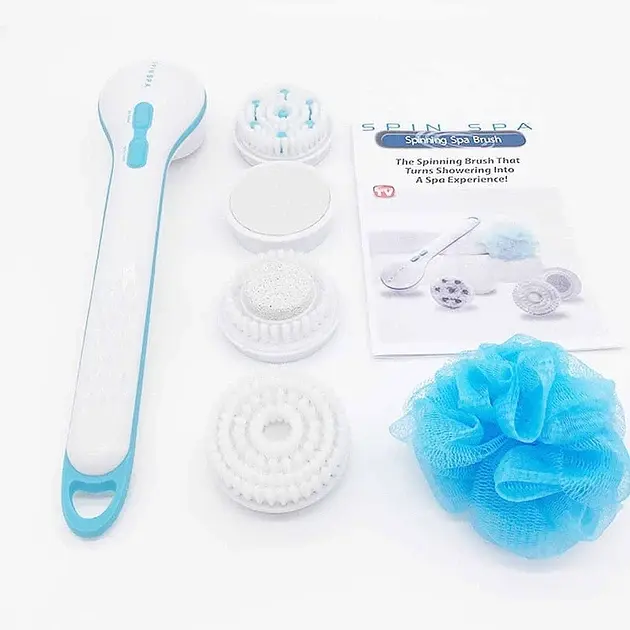 Масажна щітка для тіла електрична No Brand Spin Spa Brush (2091116714) - фото 5