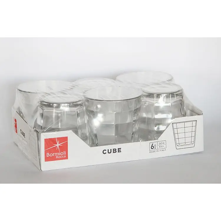 Набір склянок Bormioli Rocco Cube acqua 245 мл 6 шт. (128755VTD) - фото 3