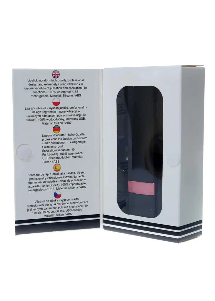Міні-вібратор Rechargeable Lipstick чорний - фото 5