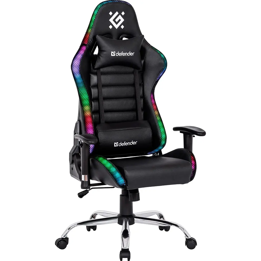 Геймерское кресло Defender Ultimate RGB Black [64355] [121661] - фото 3