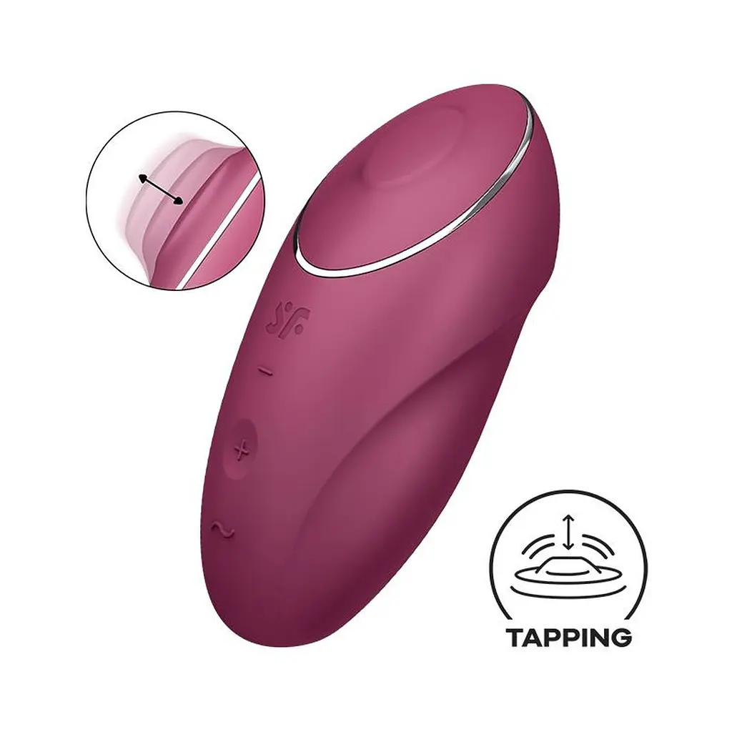 Кліторальний стимулятор Satisfyer Tap & Climax 1 Red - фото 9