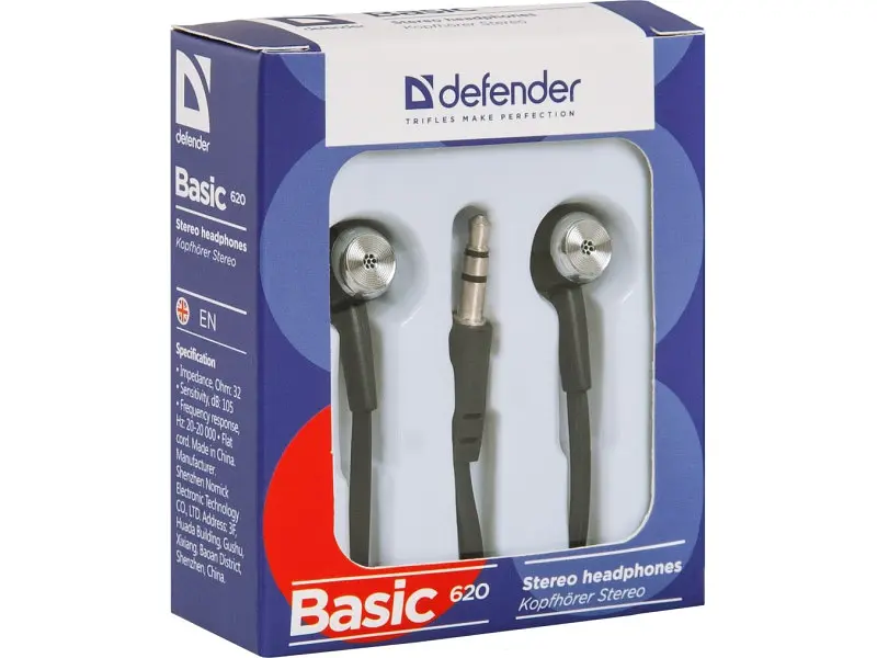 Навушники Defender Basic 620 Black - фото 2