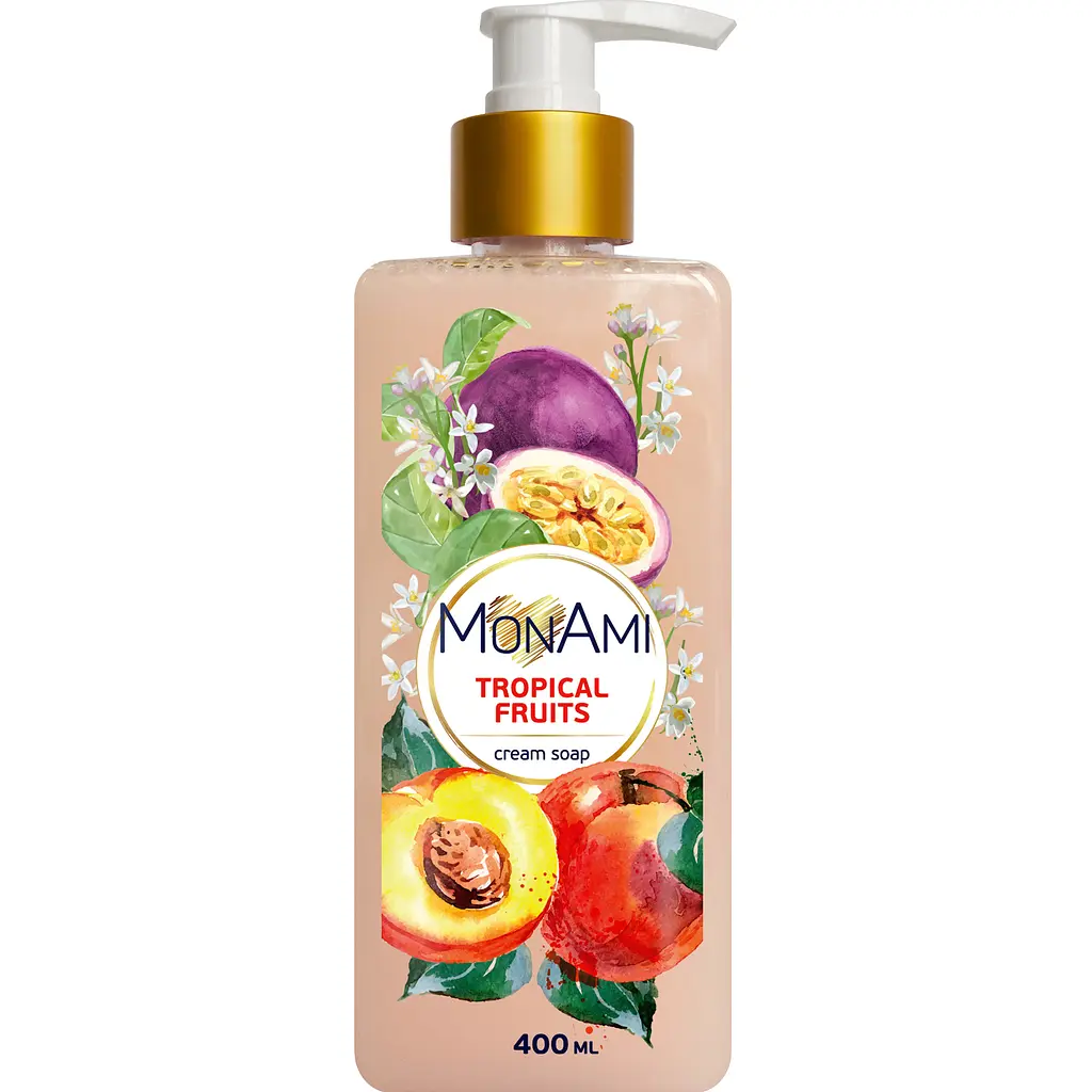 Крем-мило рідке MonAmi Tropical fruits 400 мл