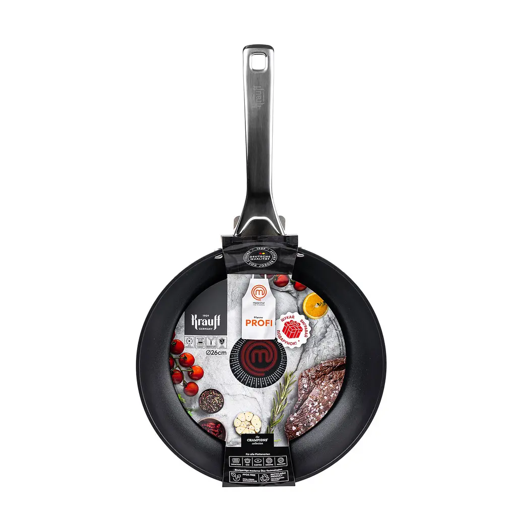 Набір сковорідок Master Chef Krauff Ø28см, Ø26см та сковорідка Wok Ø28см + Турка Krauff 360 мл - фото 3