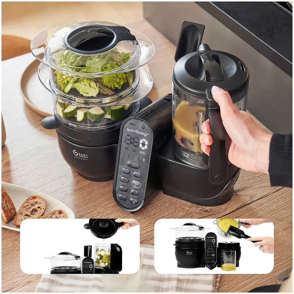 Блендер-пароварка Babymoov Nutribaby + XL Black (A001140) - фото 16