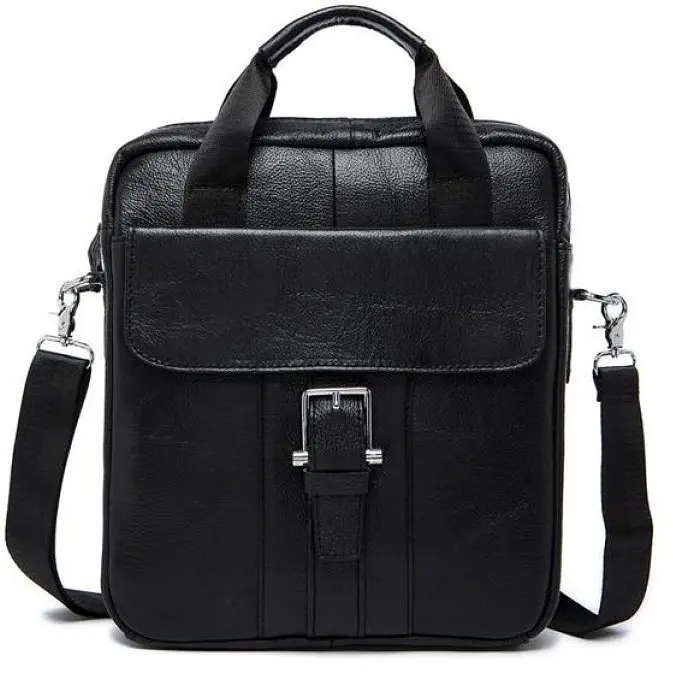 Сумка кожаная мужская Vintage 28х30х6 см sum0012798 - фото 8