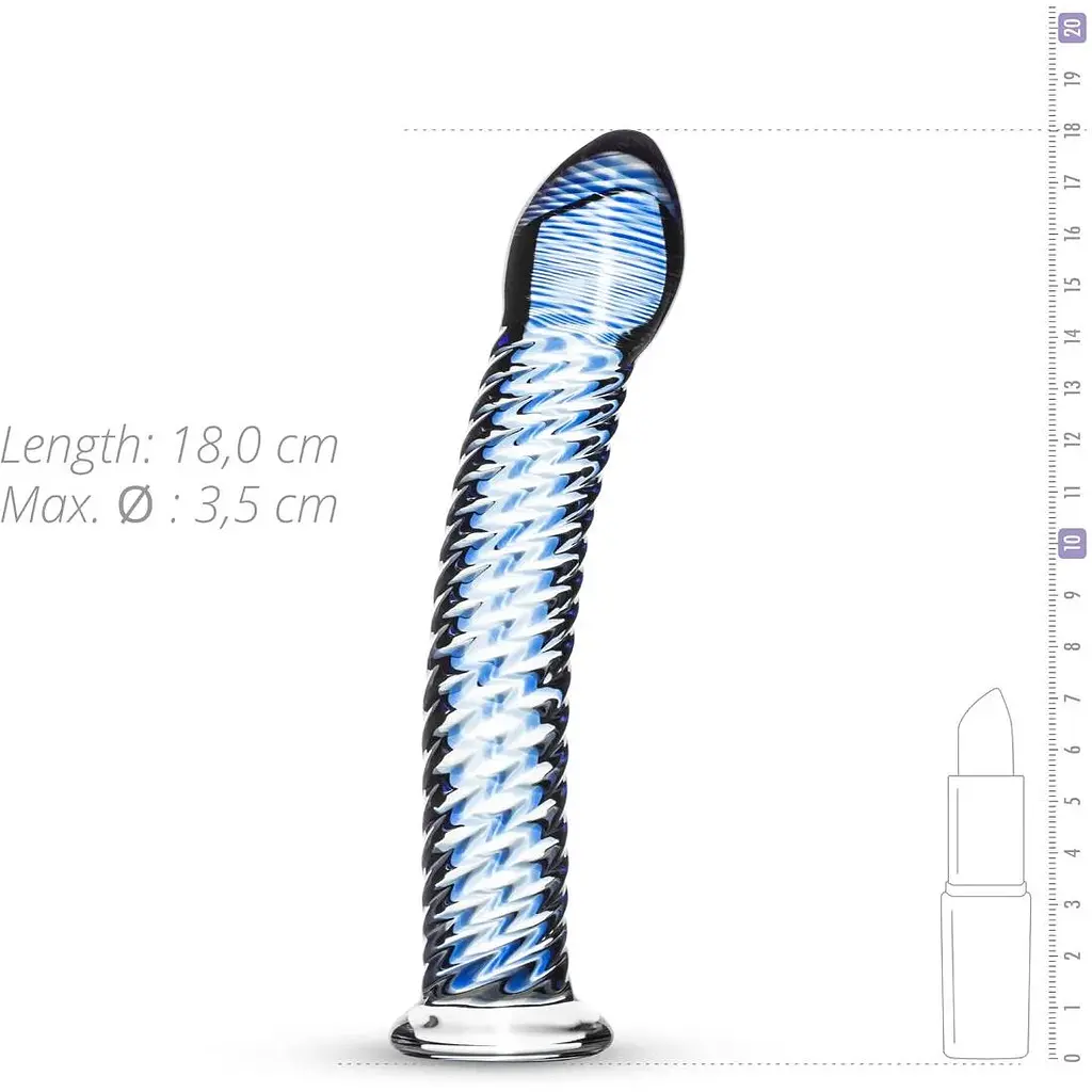 Скляний дилдо Gildo Glass Dildo No. 5 - фото 5
