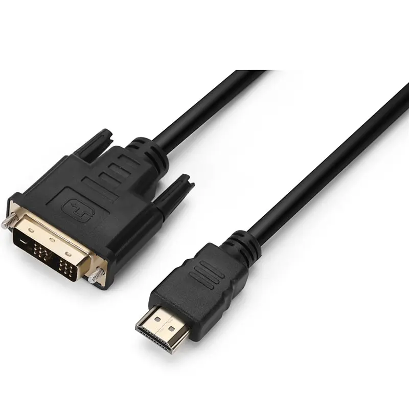 Кабель Prologix Premium HDMI - DVI V 1.3 (M/M), Single Link, 18+1, 0.5 м, Чорний (PR-HDMI-DVI-P-01-30-05m) - фото 5