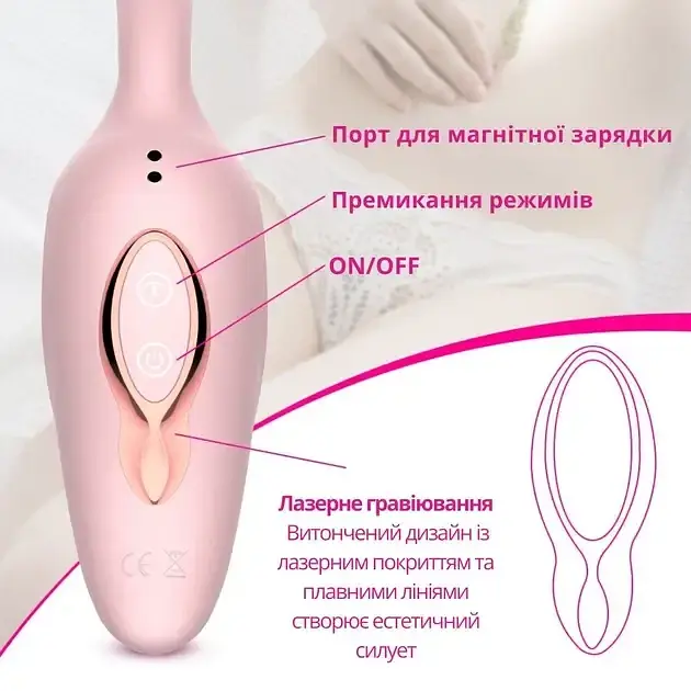 Вибратор I’MCUM Secret G с вакуумом, вибрацией и стимуляцией точки G (IM-KXY216) - фото 7