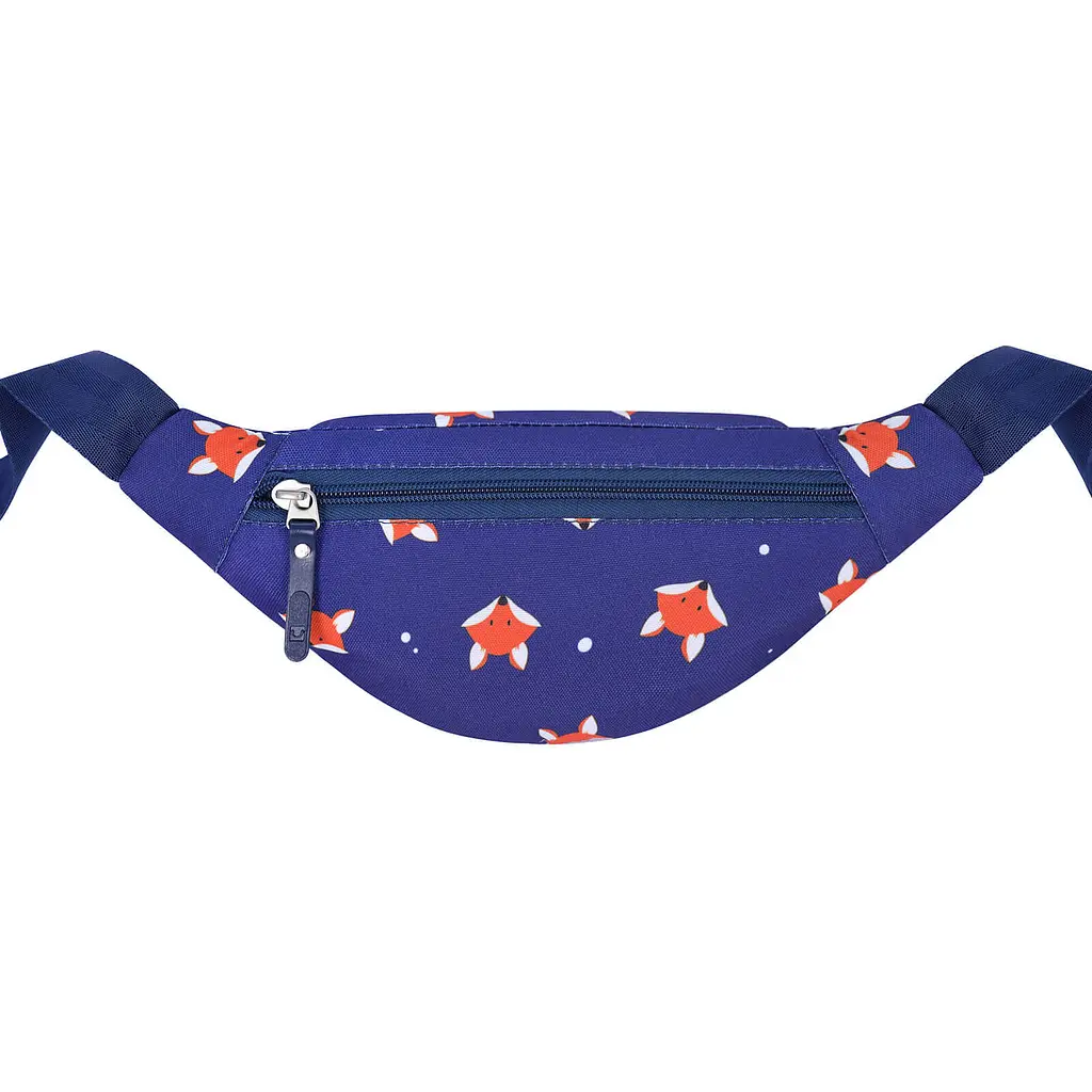 Сумка-бананка Bagland Bella 2 л сублимация 742 синяя с принтом (00202664) - фото 3