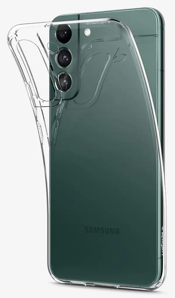 Оригінальний силіконовий протиударний чохол Spigen Liquid Crystal для Samsung Galaxy S22 Plus Прозорий (ACS03950) SM-S906