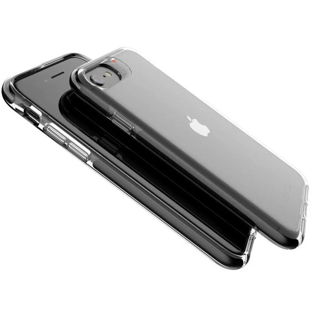 Протиударний прозорий чохол Gear4 Piccadilly D3O з антимікробним покриттям для iPhone 7/8/SE 2 3 2020/2022 (4.7") Black - фото 5