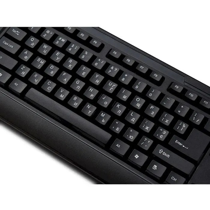 Клавіатура дротова Frime Office Keyboard Black USB (FKBB0123) - фото 3