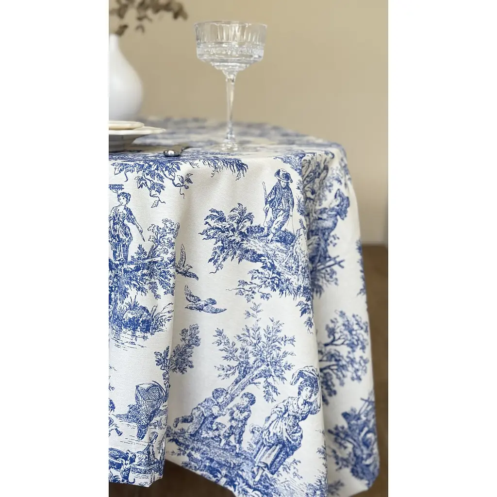 Скатертина  Ecotton Duck водовідштовхувальна 170х220 см Blue (25366) - фото 2