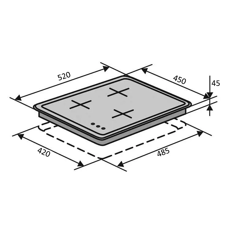Варочная поверхность Ventolux HV 44 TC - фото 6