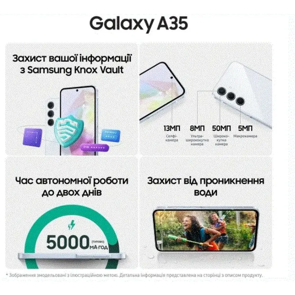 Смартфон Samsung Galaxy A35 5G 8/256GB Awesome Navy - фото 13