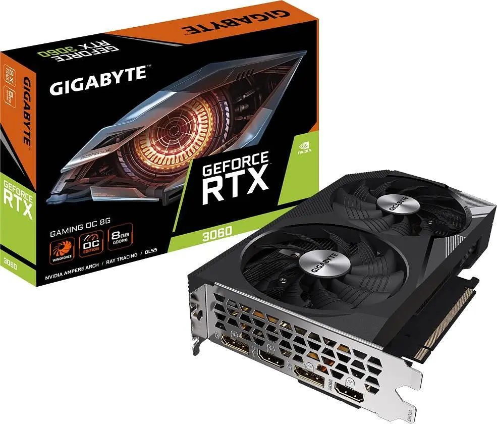 Відеокарта Gigabyte RTX 3060 8Gb GAMING OC (GV-N3060GAMING OC-8GD) (GDDR6, 128 bit, PCI-E v4.0) Б/в - фото 7