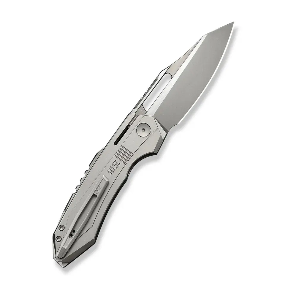 Ніж складаний туристичний Weknife Bogey (9.3 см) Bohler M390 / Titanium сірий - фото 2