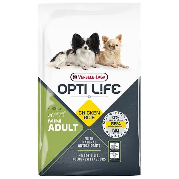 Сухий суперпреміум корм Opti Life Adult Mini Опті Лайф для собак міні та малих порід, Курка 7.5 кг (311462)