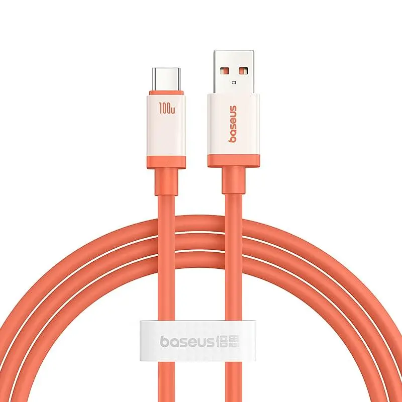 Кабель Baseus 0℃ Series Fast Charging Cable USB to Type-C 100W 1m P10368801731-00 Coral - фото 2