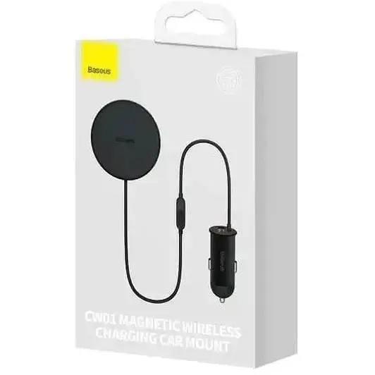 Автотримач з бездротовою зарядкою Baseus CW01 Magnetic Wireless 15 W (+ АЗП Type-c 25 W) Claw Editon Black - фото 5