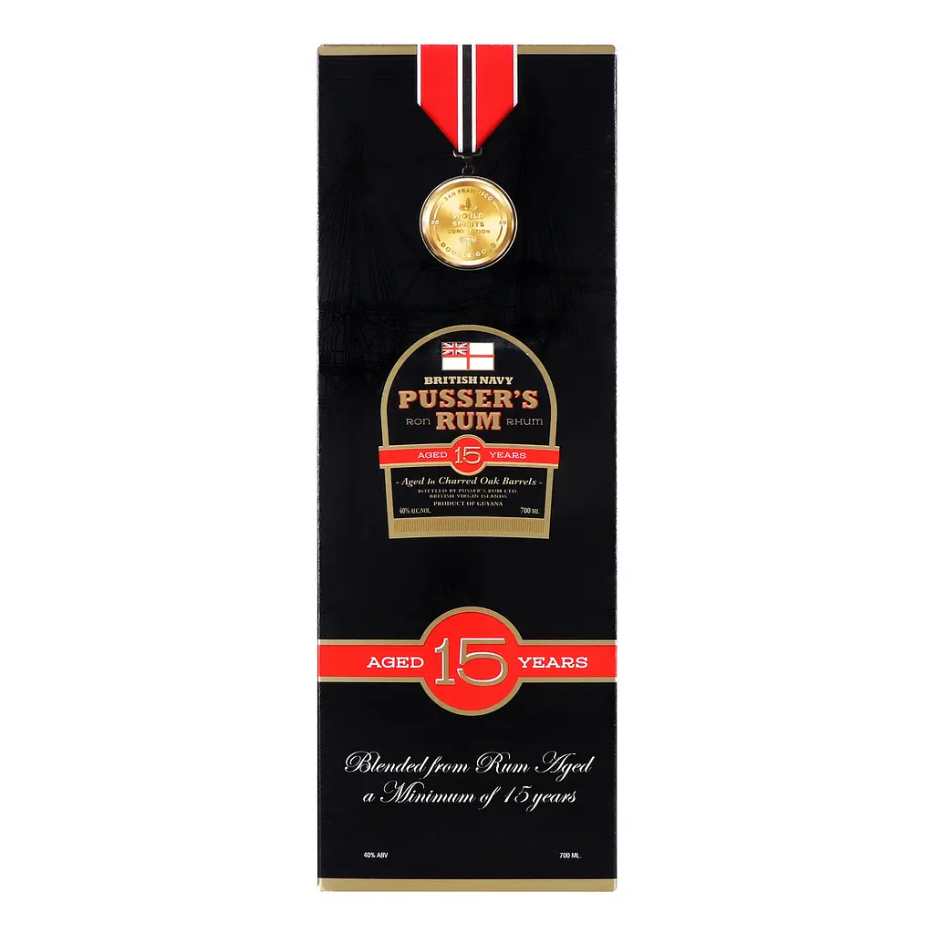 Ром Pusser's Rum 15 yo, 40%, 0,7 л - фото 2