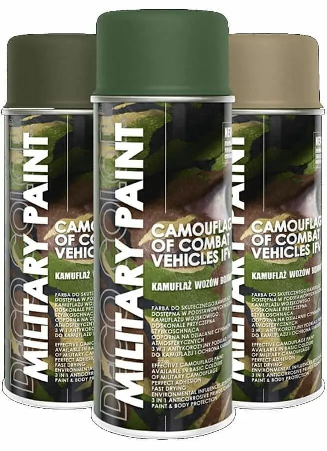 Камуфляжна фарба Deco color Military Paint Ral 400 мл Білий мат антивідблиска (9010) - фото 2