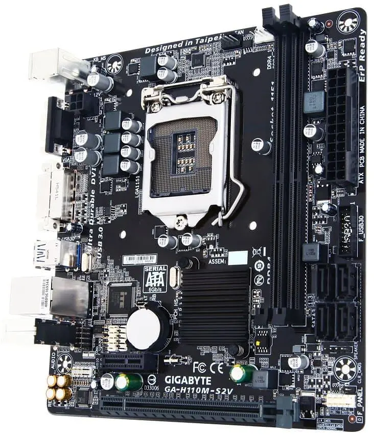 Материнська плата Gigabyte GA-H110M-S2V (GA-H110M-S2V) (Socket 1151, Intel H110, Micro-ATX) Б/в - фото 2