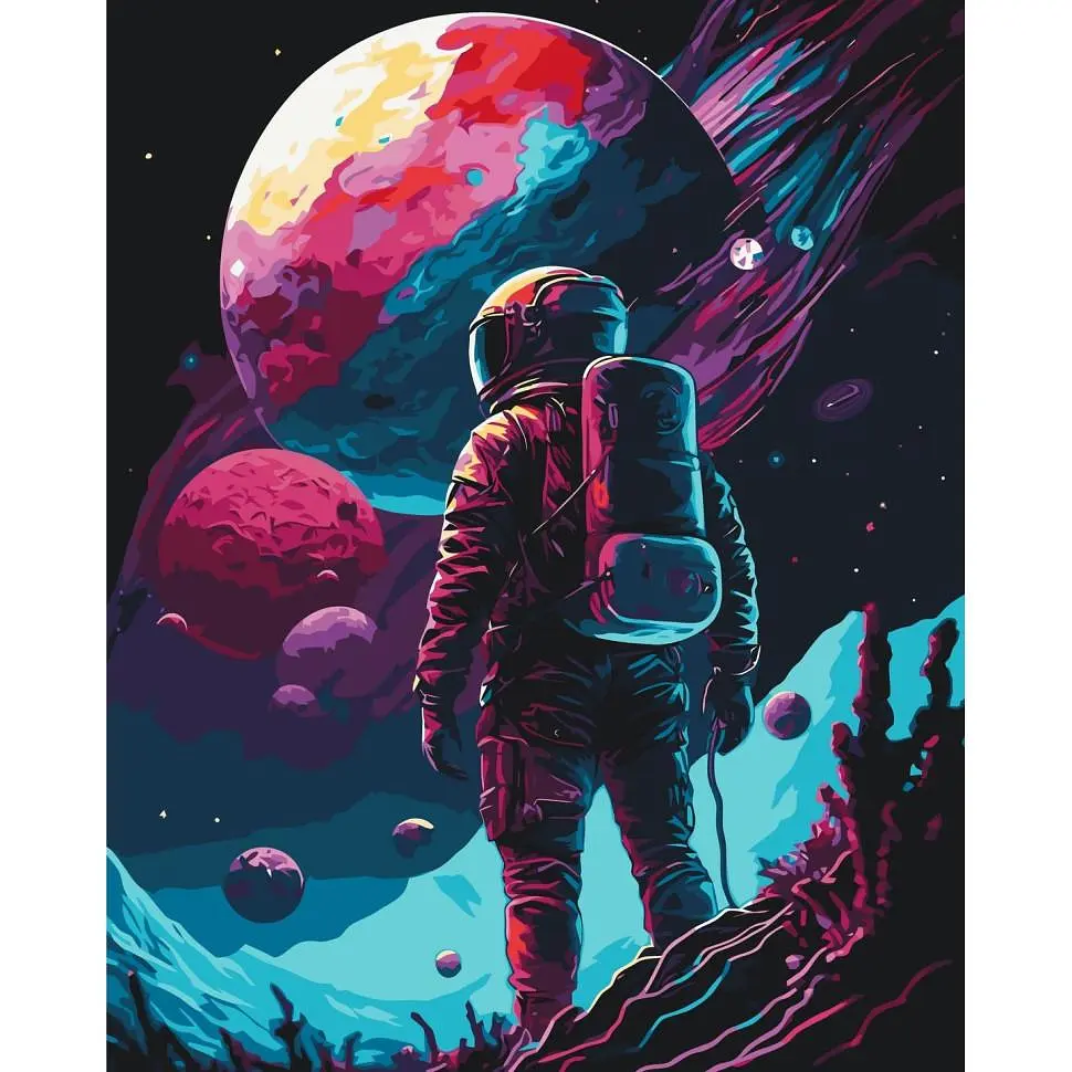 Картина за номерами ART CRAFT Самотній мандрівник 40x50 см Різнокольоровий (PM-194-K-1813)