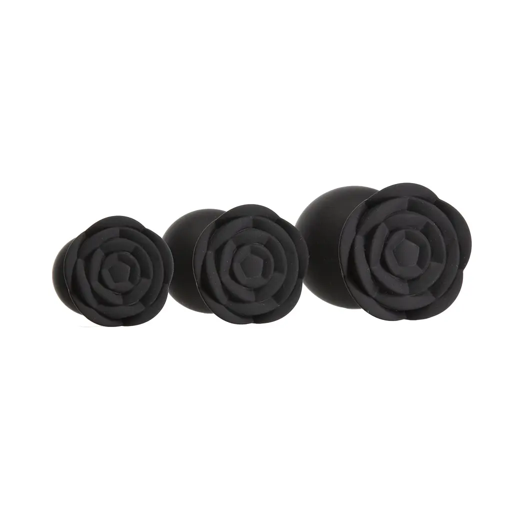 Набір силіконових анальних пробок Til Dawn Silicone Anal Plug Kit Starter Kit Black BMS Factory SX3150 104329 - фото 4