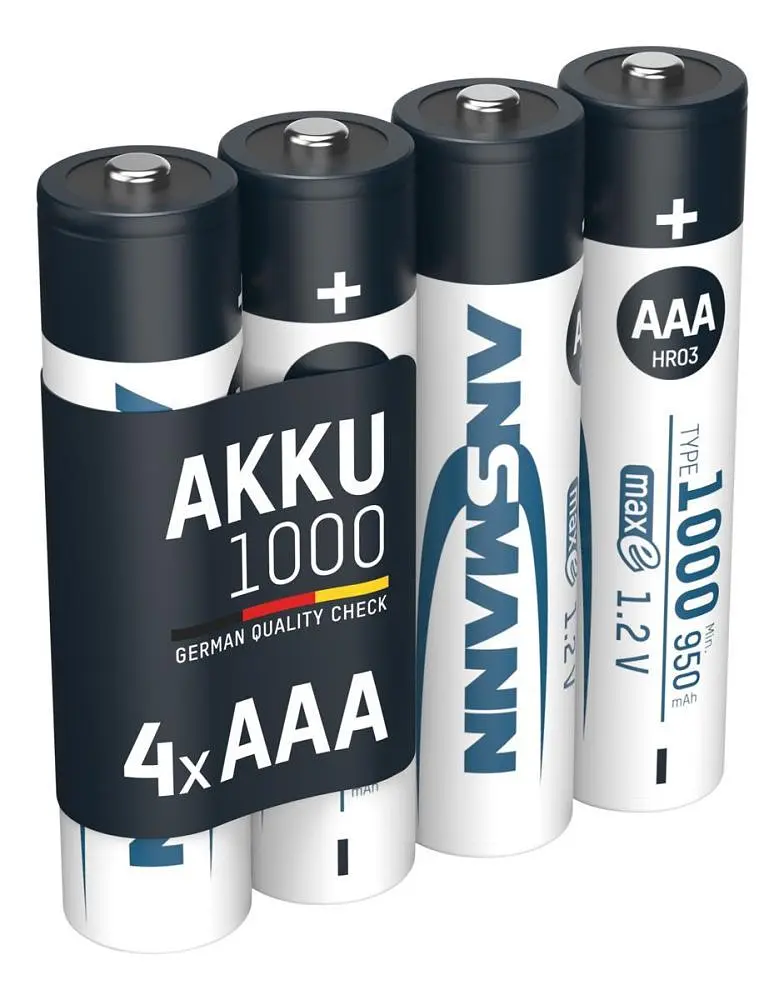 Акумулятори Ansmann AAA/HR03 NI-MH 1000 mAh BL 4 шт (5030882) - фото 10