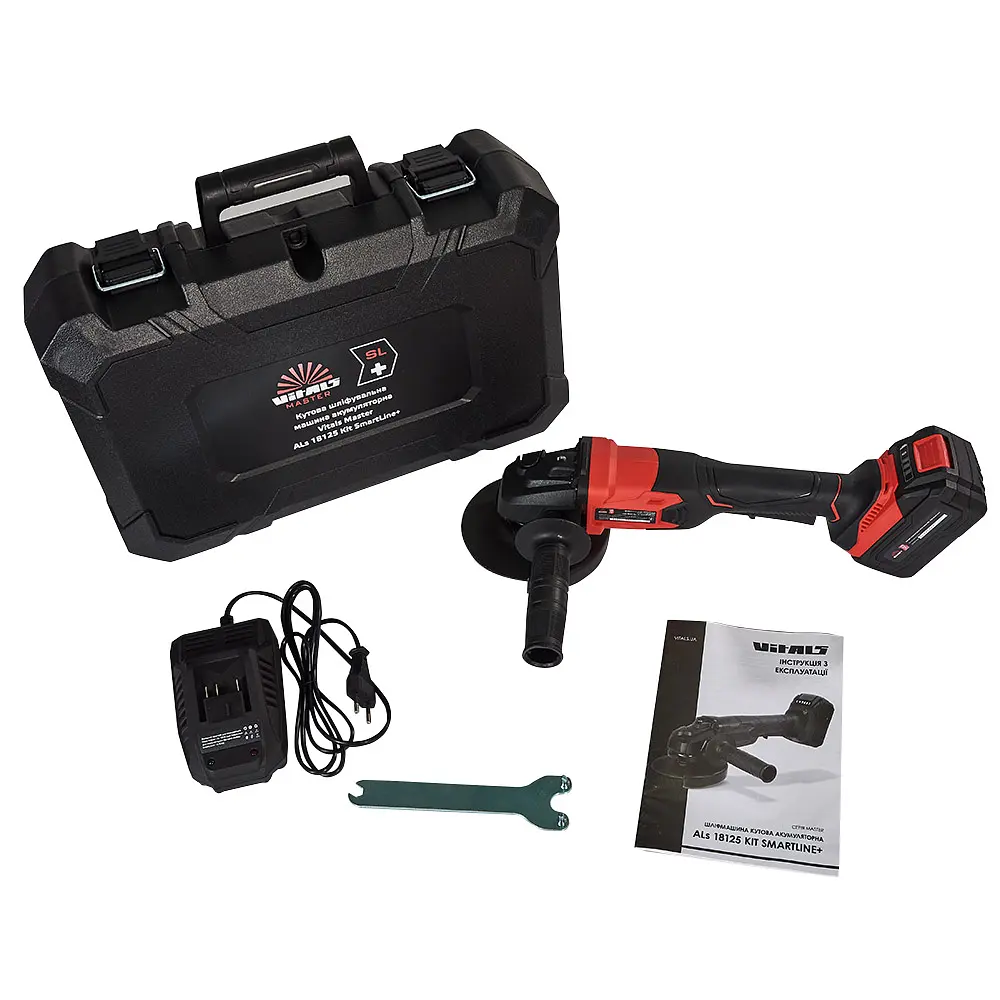 Кутова шліфувальна машина Vitals Master ALs 18125 Kit SmartLine+ аккумуляторна (184443) - фото 10