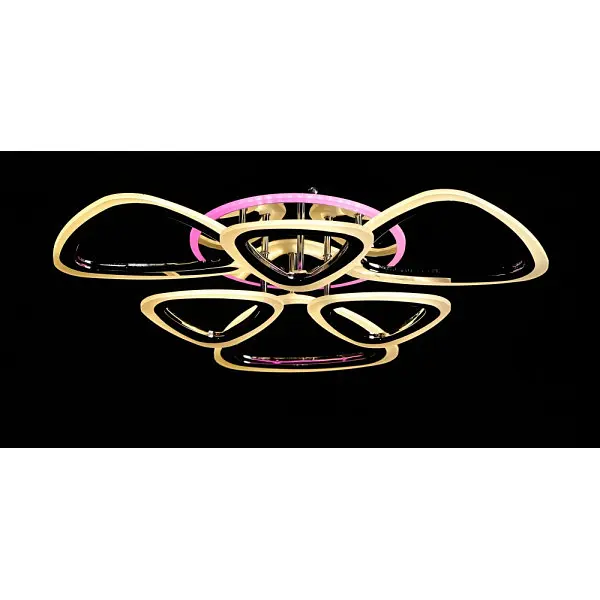 Стельова LED люстра з димерним пультом і підсвічуванням Splendid-Ray 30-3975-63 - фото 3