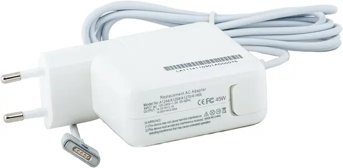 Блок живлення до ноутбука PowerPlant APPLE 220V, 45W: 14.85V 3.05A (MagSafe 2) (AP45KMAG2)