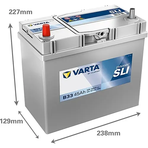 Акумулятор Varta Dynamic SLI 12В 45Аг 330А (EN) L+ (545157033) - фото 2