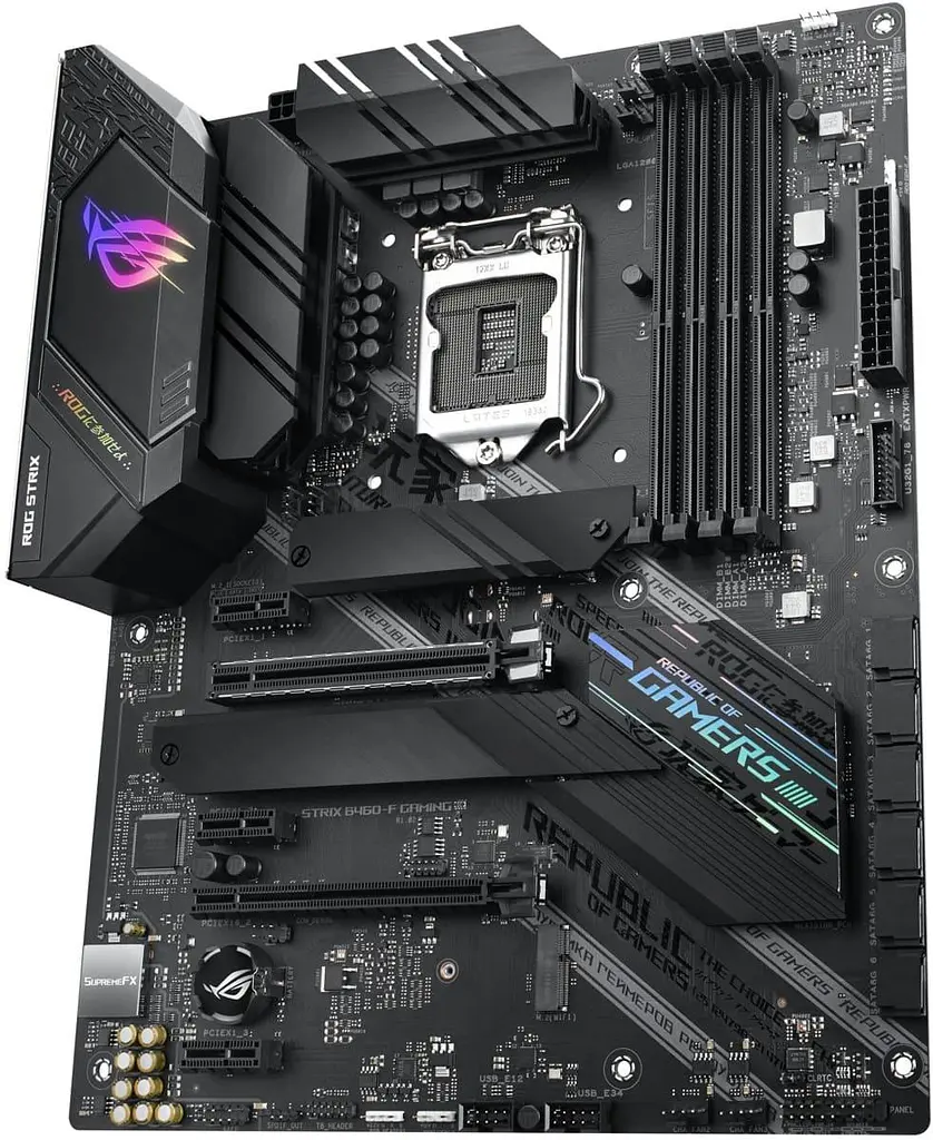 Материнская плата ASUS Rog Strix B460-F Gaming (Rog Strix B460-F Gaming) (Socket 1200, Intel B460, ATX) Б/у - фото 3