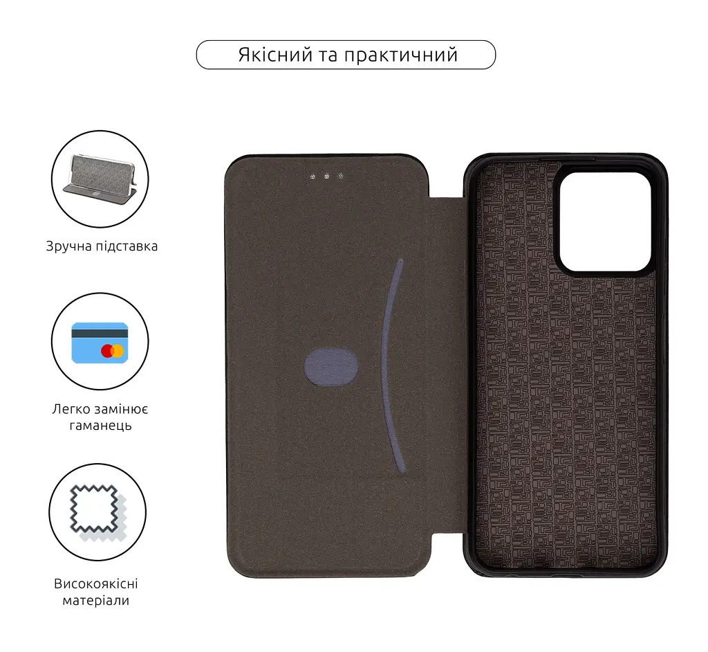 Чохол-книжка ArmorStandart G-Case для ZTE Blade V50 Vita Black - фото 3