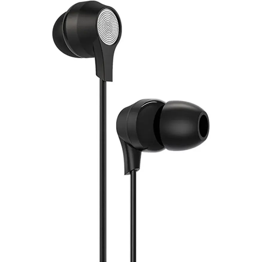 Наушники вакуумные Borofone Bm28 Jack 3.5 с эластичным кабелем черные - фото 3