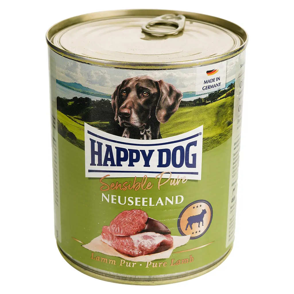 Влажный корм для собак Happy Dog Sens Pure Lamm с ягненком 800 г - фото 2