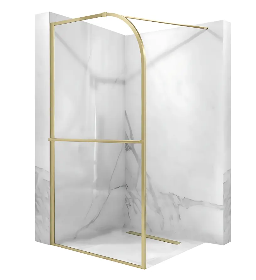 Душова стінка Rea Sky 120x200 см brushed gold KPL-K4331