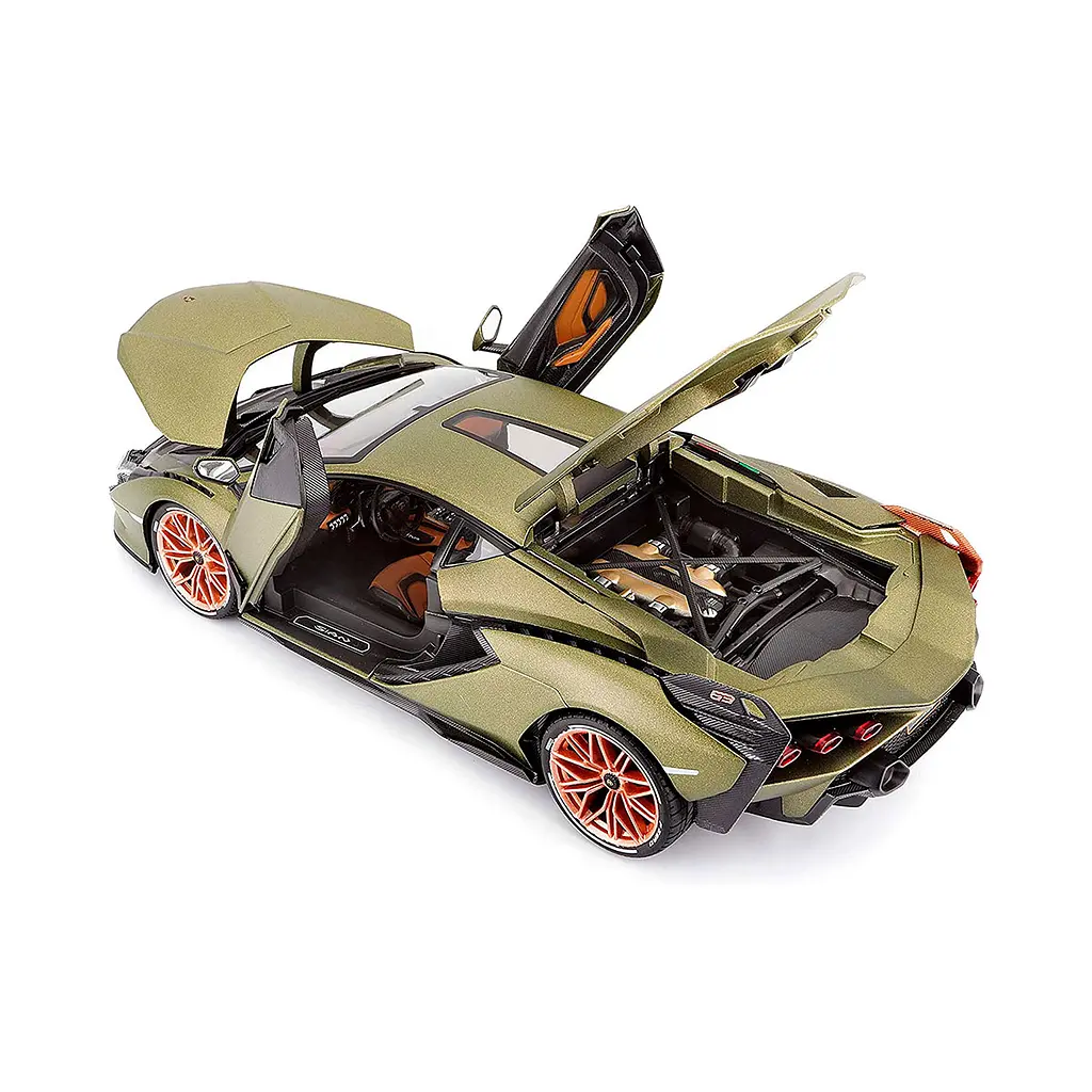 Автомодель Bburago Lamborghini Sian FKP 37 зелений (18-11046G) - фото 8