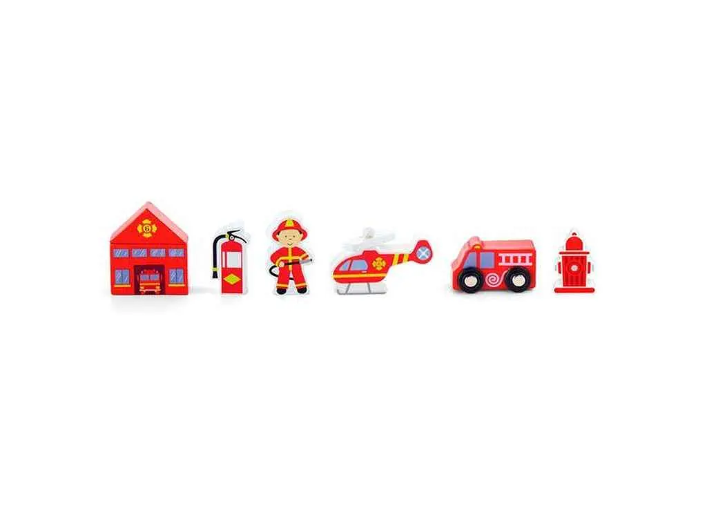 Набір для залізниці Viga Toys Пожежна станція (50815)
