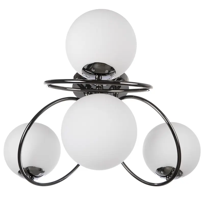 Люстра Brille молекула стельова в спальню E27 60W BK (BL-320S/4) - фото 3